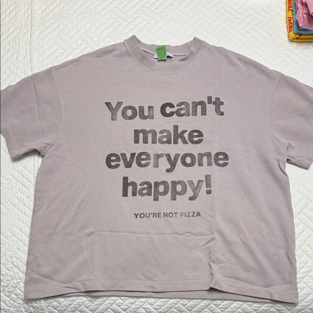 Zara Mens Graphic T-Shirt with Fun Quote